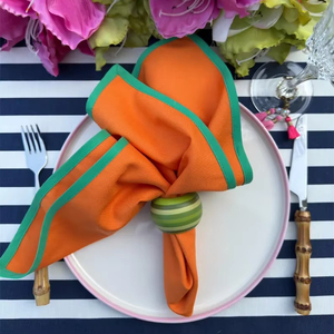 Tùy chỉnh gọng khăn ăn handmade bảng ăn trang trí nội thất đầy màu sắc bông khăn ăn với độ tương phản TRIM Gọng Cotton Linen Khăn ăn thiết lập - Product Image 5