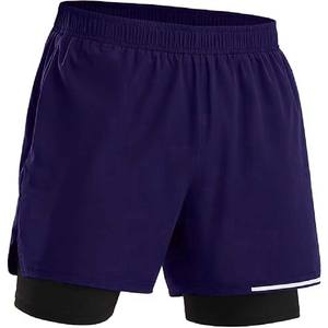 Pantalones cortos deportivos para hombre hechos a medida 100% poliéster patrón sólido transpirable y de secado rápido con estilo informal con múltiples bolsillos - Product Image 5