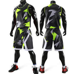 Conjunto de Uniforme de Baloncesto Sublimado Personalizado Unisex, 100% Algodón, Transpirable, Ligero, de Secado Rápido, Camiseta Deportiva y Pantalones Cortos - Product Image 6