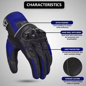 Guantes de moto de materiales personalizados para hombre y mujer, guantes de moto con logotipo/Diseño/carreras de carretera, verano e invierno - Product Image 4