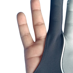 Gants de billard professionnels à 3 doigts de haute qualité Piscine personnalisable Fabriqués au Pakistan directement auprès du fournisseur - Product Image 4