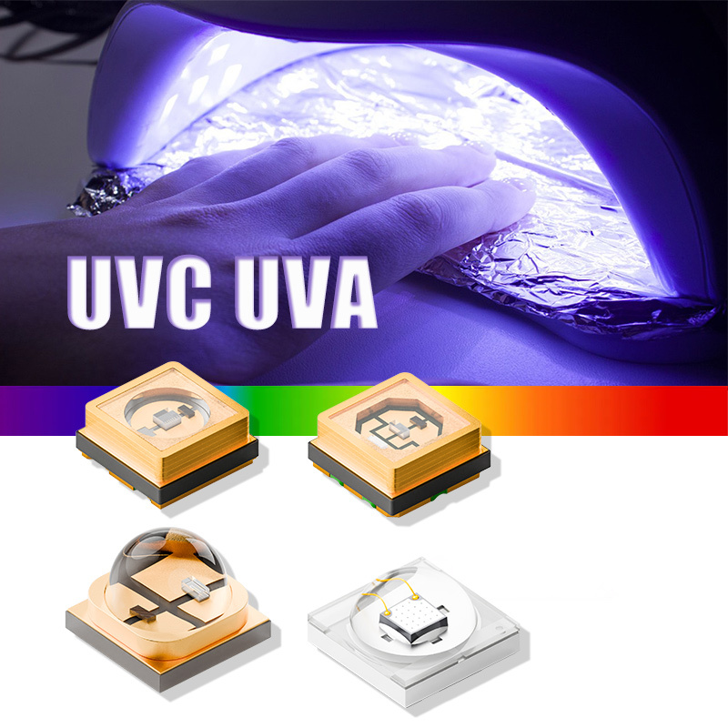 XINGLIGHT UV LED 3535 3838 2835 UVC UVA Single Dual Wavelength Purple Dome Lens High Power Factory Price SMD Chip 2-Year