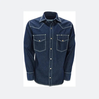 Chemise de travail en coton respirant résistant aux flammes pour hommes, tissu sergé de qualité supérieure, poids moyen, vêtements de soudage
