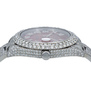 Último diseño personalizado joyería de moda totalmente helado Vvs Moissanite reloj de pulsera de acero inoxidable para hombres de alta calidad - Product Image 6