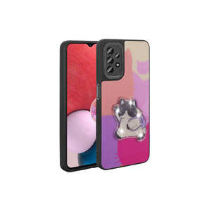 Coque arrière protectrice en silicone souple OYO Amas violette gaufrée et lumineuse pour Samsung Galaxy A23, inspirée de l'emballage de vente au détail - Product Image 1