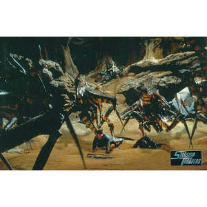 Carte postale moderne Starship Troopers, design mural, fabriquée en papier durable - Product Image 1