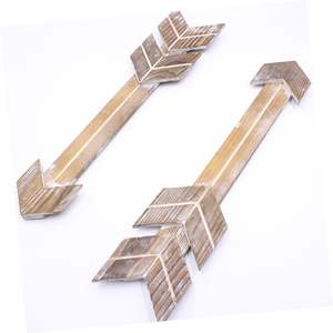 Placa de madera flechas carteles de oficina bandeja la decoración de la Oficina placa Rural pared Retro de madera flechas rústicas Bambú - Product Image 5