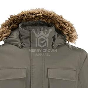Chaqueta Parka Reversible Impermeable con Capucha y Logotipo Frontal para Hombre, Profesional, Premium, Hecha en Pakistán, Alta Calidad, Nueva Colección de Invierno - Product Image 6