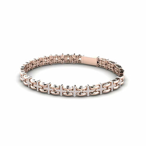 Bracelet en diamant Moissanite glacé de créateur de luxe en argent 925 avec idée cadeau parfaite - Product Image 2