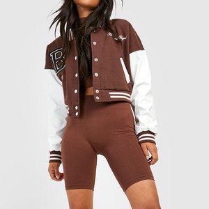 Veste universitaire pour femme MARUF MFG CO - Coupe courte, couleur unie, design personnalisé, écologique, coupe-vent, respirante, pour l'hiver - Product Image 4