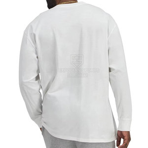 T-shirt classique à manches longues pour homme, 100% coton, décontracté, uni, de haute qualité, doux, respirant, séchage rapide, écologique - Product Image 4