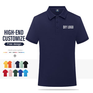 Diseño personalizado Dry Fit transpirable hombres para camisa de manga corta Golf Jersey 100% algodón con logotipo frontal su propia marca - Product Image 2