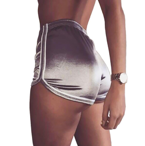 Pantalones cortos deportivos para gimnasio, ropa informal de entrenamiento de secado rápido, pantalones cortos de verano para mujer, pantalones cortos de entrenamiento con logotipo personalizado, algodón y poliéster transpirable - Product Image 1