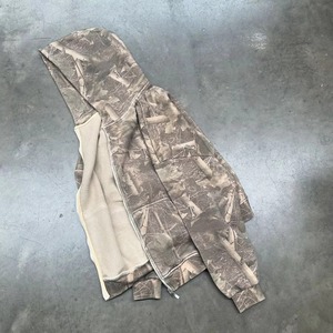 Sweat à capuche camouflage imprimé intégral sur mesure, en molleton lourd, fermeture éclair, camouflage, pull à capuche pour homme - Product Image 3