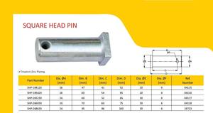 หัวหมุดทรงสี่เหลี่ยมเกรดอุตสาหกรรมขนาด18มม. สำหรับเครื่องจักรกลการเกษตรอุปกรณ์และฮาร์ดแวร์สำหรับฟาร์มที่ทนทาน - Product Image 4