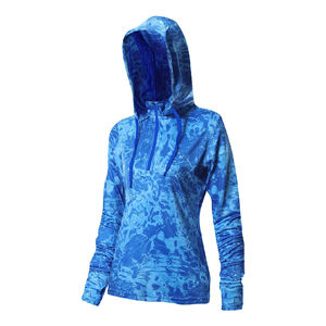 La camisa de pesca con capucha más vendida UPF 50 + Camisetas ligeras causales ajustadas de manga larga con capucha de pesca para hombres y mujeres - Product Image 3