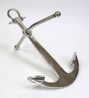 สมอเรืออลูมิเนียมคุณภาพสูงที่แขวนผนังโบราณโบราณสมอเรือสมอเรือสีดำ - Product Image 3