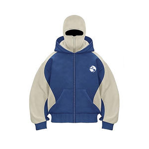 เสื้อฮู้ดสำหรับผู้ชายขนแกะหนาแบบรูดซิปมีฮู้ดสำหรับใส่กลางแจ้งออกแบบได้ตามที่ต้องการ - Product Image 4