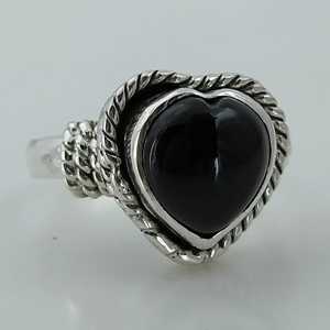 Navya Craft Handmade 925 Sterling Silver Women's <b>Statement</b> <b>Ring</b> Black Onyx Boho Style Size 4-13 for Christmas Anniversary - Product Image 4