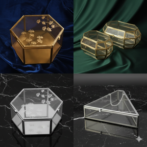 Boîte à bijoux en métal avec capacité personnalisable pour bagues, colliers et cosmétiques - Bagues, parfums, cartes et décoration de table - Product Image 6