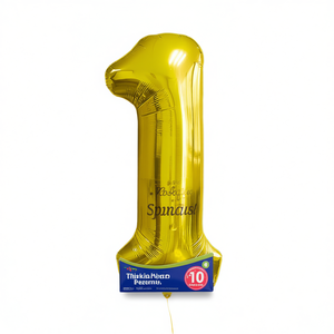 ลูกโป่งปาร์ตี้เลิฟ นูเมโร โกลด์ เอ็น 1 45 ซม. 12 ชิ้น/ถุง - Product Image 2