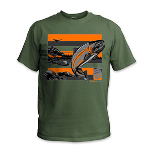 Camiseta de manga corta elegante para hombre, algodón orientado a la exportación, camiseta estampada personalizada en tela de algodón para hombre - Product Image 5