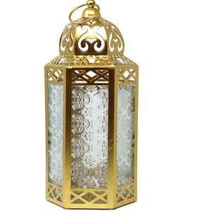 Magnifique lanterne marocaine du Ramadan en métal durable pour la décoration de la maison, utilisation en célébration, offrant une lumière douce et élégante pour la famille - Product Image 1