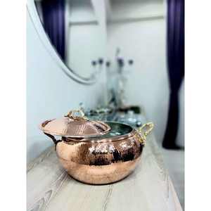 Nuevo aspecto con precio razonable plato de cobre hecho a mano minimalista seguro cobre puro exportador indio occidental con calidad superior - Product Image 2