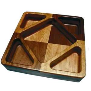 Bandeja de madera de nueva apariencia, plato de madera para servir de estilo moderno, restaurantes para el hogar, hoteles, artículos para servir frutas del desierto - Product Image 3