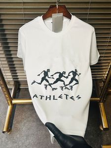 T-shirt Homme Grande Taille en Soie/Coton Anti-boulochage à Manches Courtes Col Rond Décontracté Respirant Écologique OEM ODM Logo Personnalisé - Product Image 3