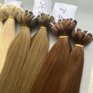 New Popular <b>Seamless</b> Remy Genius <b>Hair</b> Weft <b>Extensions</b> Vietnam's Top Human <b>Hair</b> with Free Shedding in Wave Style - Product Image 1