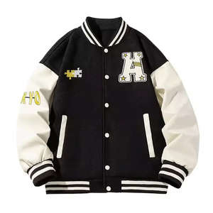 Chaqueta de Béisbol Varsity Bordada Impermeable con Logotipo Personalizado, Ropa Urbana de Alta Calidad para Hombre y Mujer - Product Image 3