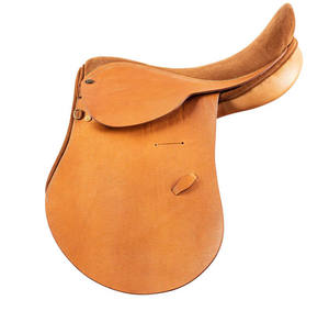 Silla de Montar Profesional Premium de Cuero Inglés Occidental Color Camel para Doma y Polo, Personalizable SURGIGYNE International - Product Image 5