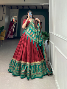 Hermosa Lehenga Choli Con Estampado De Aluminio - Product Image 3