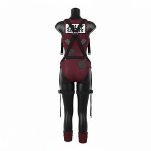 Maillot de bain femme 220 GSM polyester élasthanne bordeaux avec empiècements noirs, maillot de bain une pièce, sublimation, logo personnalisé - Product Image 6