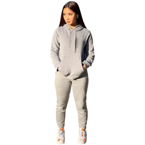 Edgy femmes survêtement à capuche pantalons de survêtement deux pièces ensemble de jogging haute qualité sur mesure parfait pour une tenue décontractée moderne - Product Image 5