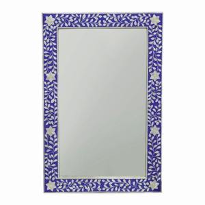 กระจกติดผนังสีเทาแบบแม็กซี่ทำมือมุกของตกแต่งทำจากเวียดนาม - Product Image 2