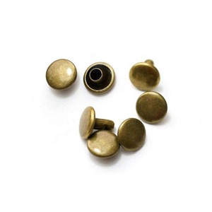 Rivets en laiton à double capuchon pour le cuir, vente directe usine, pour travaux du cuir et artisanat - Product Image 1