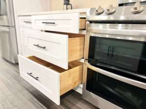 Cabinetry ชุดตู้ครัวไม้เนื้อแข็งตู้ครัวทันสมัยพร้อมประกอบ - Product Image 4