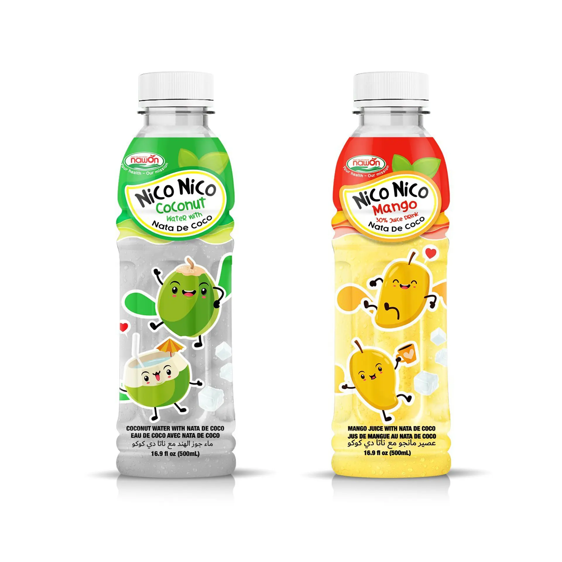 [Лидер продаж] кокосовая вода с желейным напитком Nata de Coco 500 мл Nico вьетнамских фруктов и Vetgatable Juice, оптовый поставщик