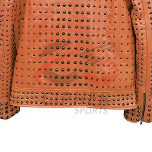 Nueva chaqueta de cuero Punk de último diseño para hombre Nuevo estilo Biker Oem Service Custom Black Winter Leather Punk Chaquetas para hombre - Product Image 6