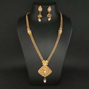 Kriaa Fine Jewelry Sets Perle Plaqué Or Haram Collier 1109826 - Product Image 1