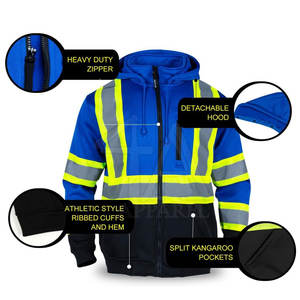 แจ็กเก็ตเพื่อความปลอดภัยของผู้ชายราคาถูกผลิตมาเพื่อการมองเห็นและฟังก์ชั่นในการตั้งค่าต่างๆ - Product Image 5