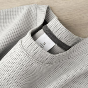 Camiseta Casual de Verano para Hombre, Estilo Japonés, Tejido Waffle, Ajuste Holgado, 200g, Bordado con Logotipo Personalizado OEM, Precio de Fábrica en China y Bangladesh - Product Image 5