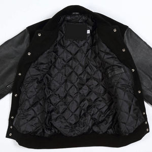 เสื้อแจ็กเก็ตบอมเบอร์ทีมโรงเรียนเบสบอลสำหรับผู้ชายแฟชั่นใหม่ - Product Image 4