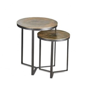 Two tier Marble Iron Drink Side Table Modern Metal <b>Stool</b> High Quality Commercial Buyers Hot Selling Best 2022 Moradabad Export - Product Image 6