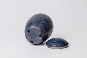 Urna de cremación de diseño hermoso de madera de color azul con color y tamaños personalizados para el hogar a precios al por mayor - Product Image 2