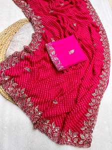 Mahaveer Soies Fabricant basé à Bhavnagar de Saris en soie Georgette Muthda douce Vêtements indiens et pakistanais - Product Image 2