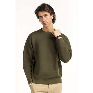 Suéter de Punto para Hombre, Corte Regular, 100% Algodón, con Cierre, Estampado de Primavera, Logotipo y Decoración de Rayas - Modelo - Product Image 2