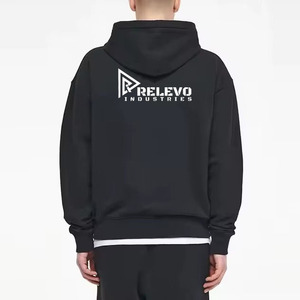 Drop Shoulder Men Plain Zipper Hoodie 100% algodón French Terry Oversized New Pattern Style Precio bajo para hombres Hoodie - Product Image 5